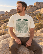 Let's Circle Back On This Tee — Ivory — lifestyle desert boulder rest stop