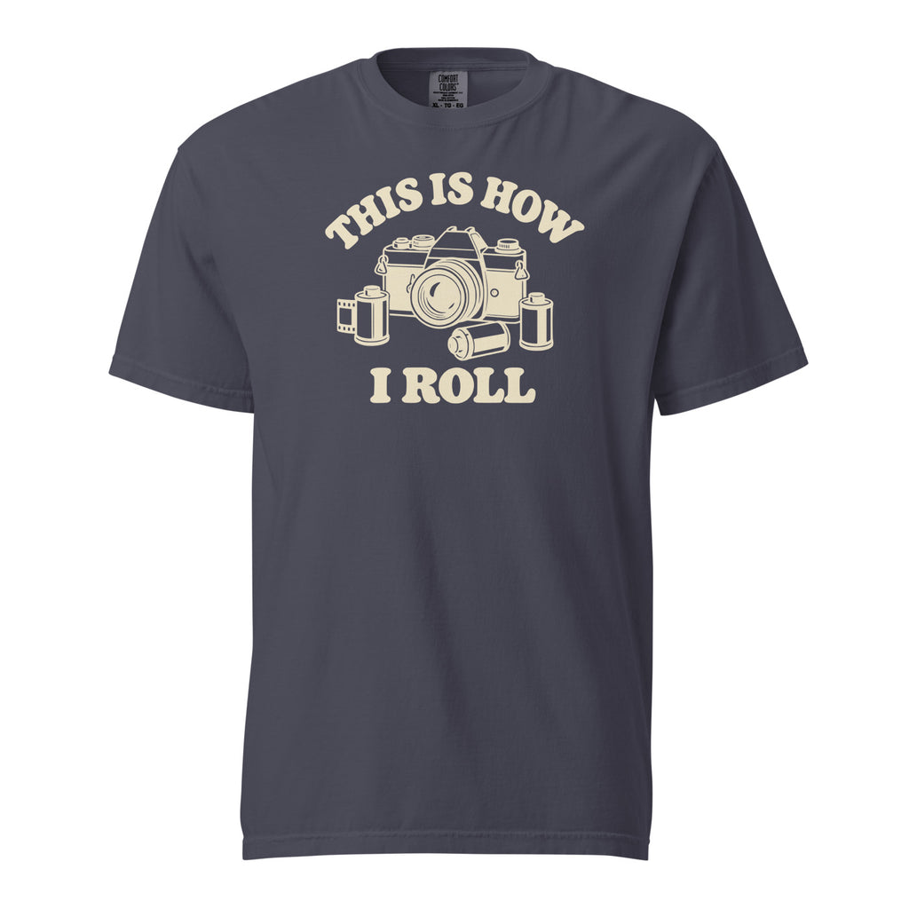 This Is How I Roll Tee — Navy — front