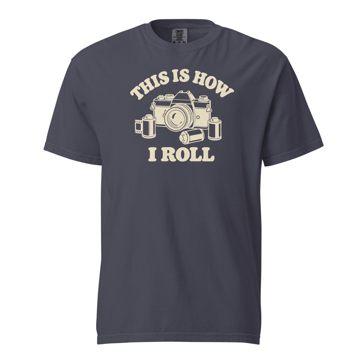 This Is How I Roll Tee — Navy — front