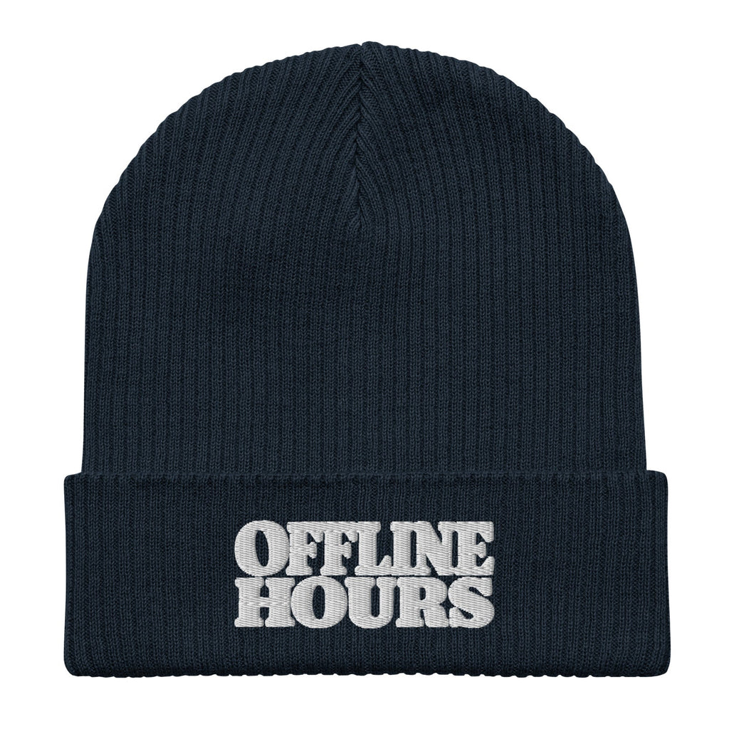 Oxford Navy — white embroidered wordmark
